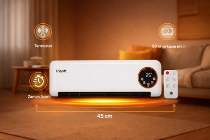 Trisoft Duvar Tipi Fanlı Isıtıcı