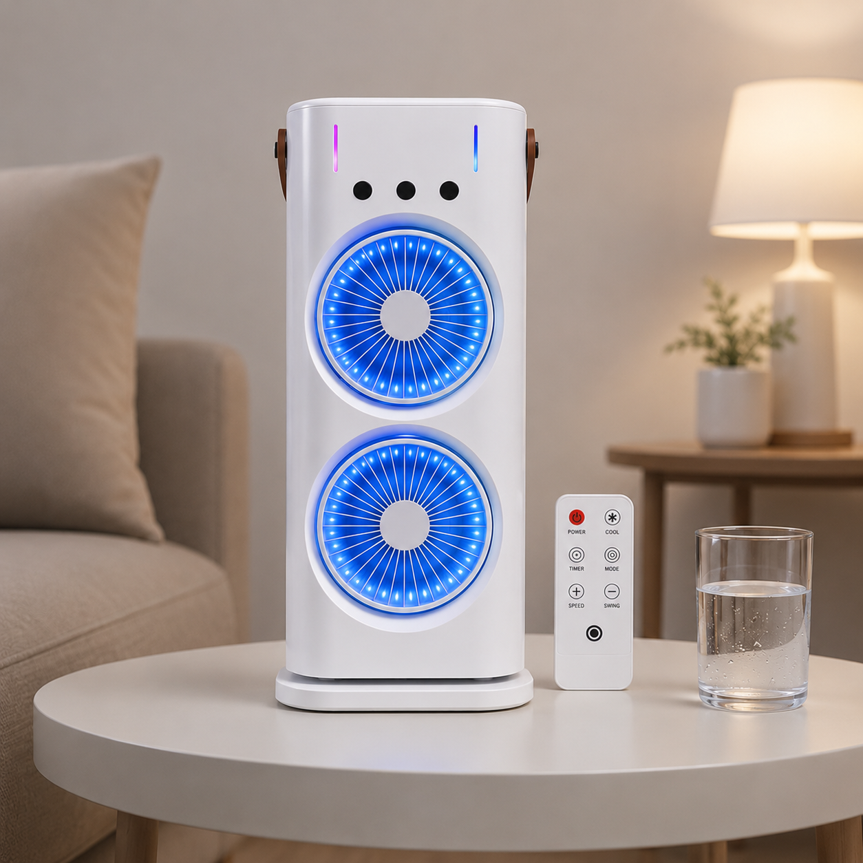 Trisoft 3 Kademeli Buharlı Çift Fanlı Hava Soğutucu