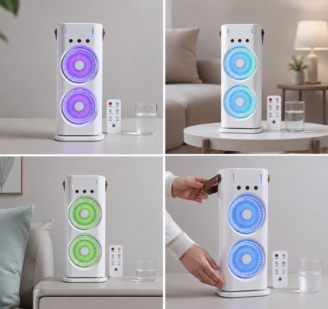 Trisoft 3 Kademeli Buharlı Çift Fanlı Hava Soğutucu