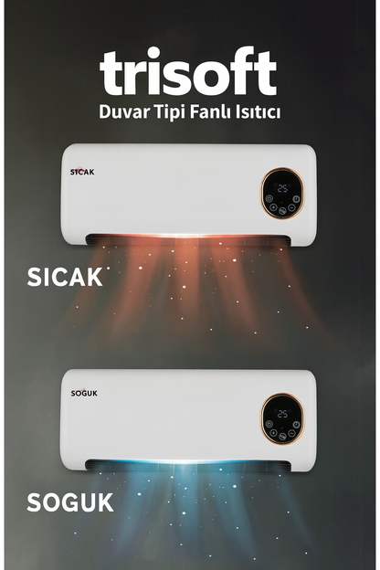 Trisoft Duvar Tipli Fanlı Isıtıcı