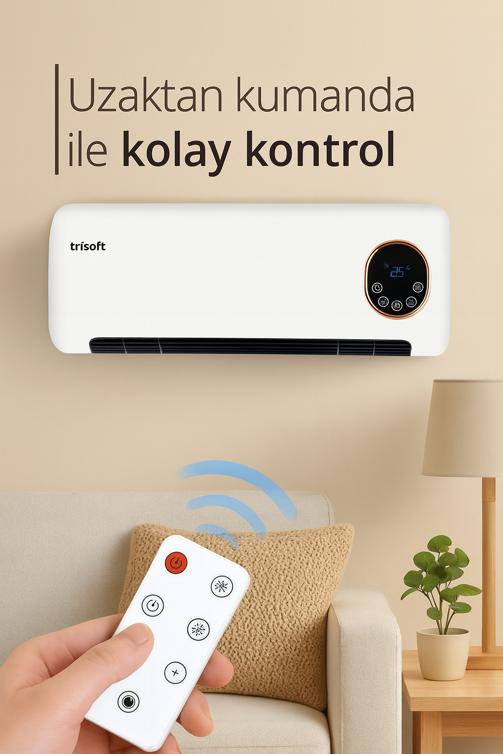 Trisoft Duvar Tipli Fanlı Isıtıcı