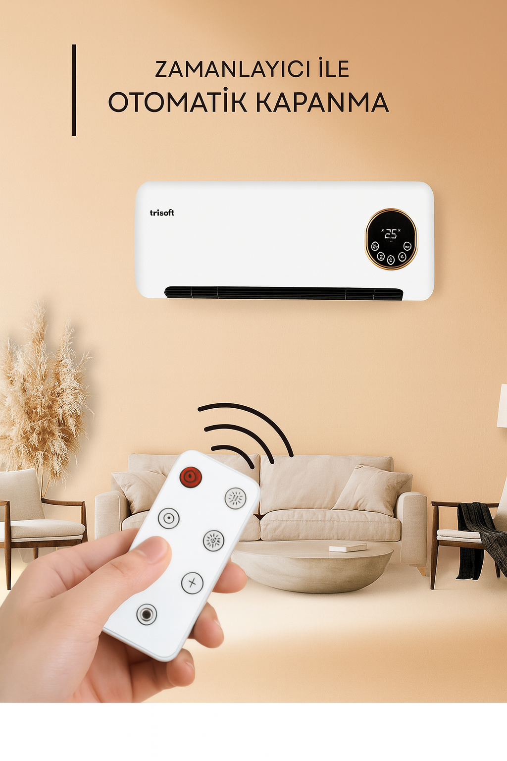 Trisoft Duvar Tipli Fanlı Isıtıcı