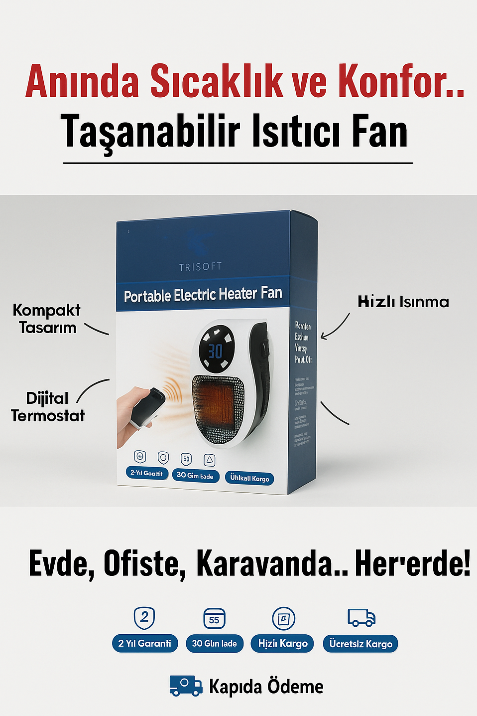 Trisoft Portatif Isıtıcı