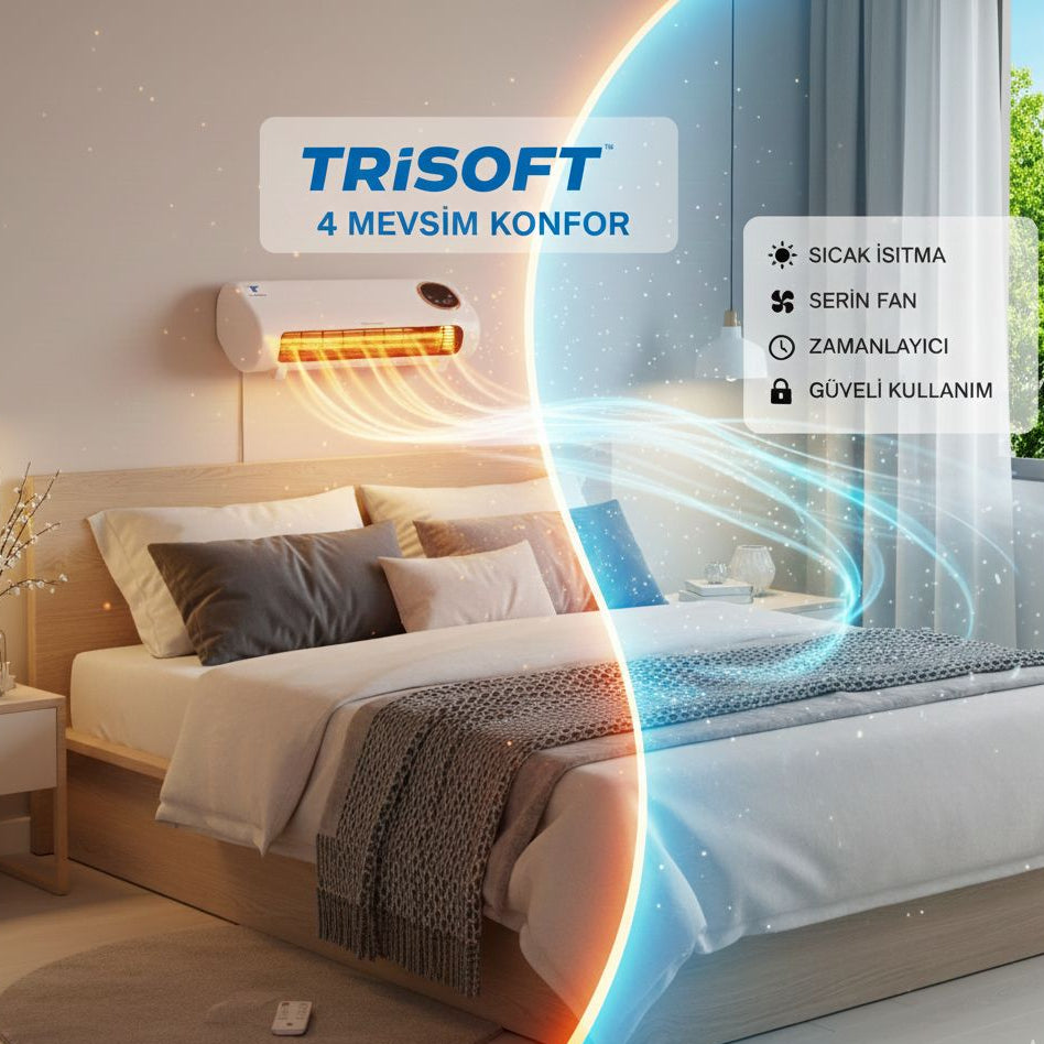 Trisoft Duvar Tipi Fanlı Isıtıcı